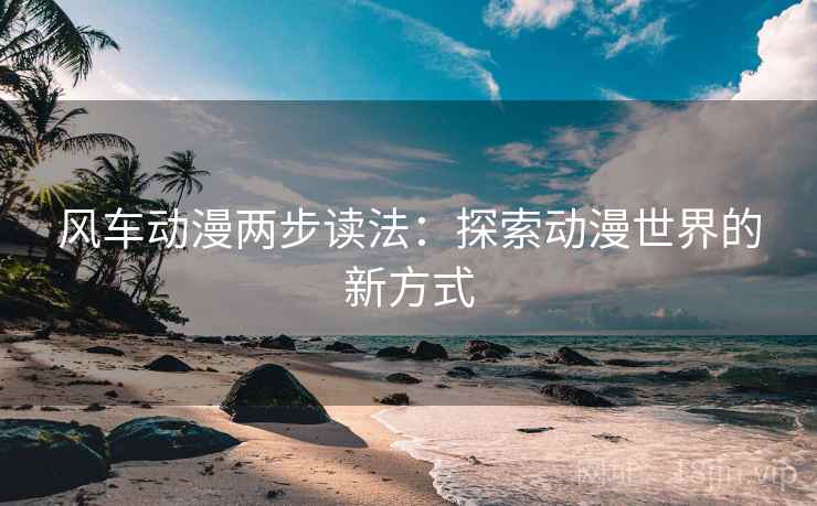 风车动漫两步读法：探索动漫世界的新方式